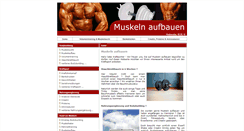 Desktop Screenshot of muskeln-aufbauen.net